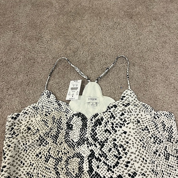 J. Crew Snakeskin Scalloped Cami - Picture 4 of 9